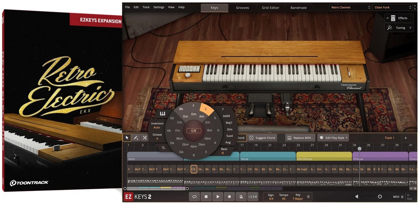Toontrack Retro Electrics EKX - for EZkeys 1 & 2